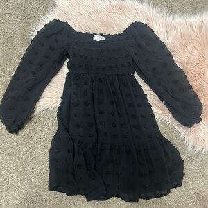 Little girl black dress